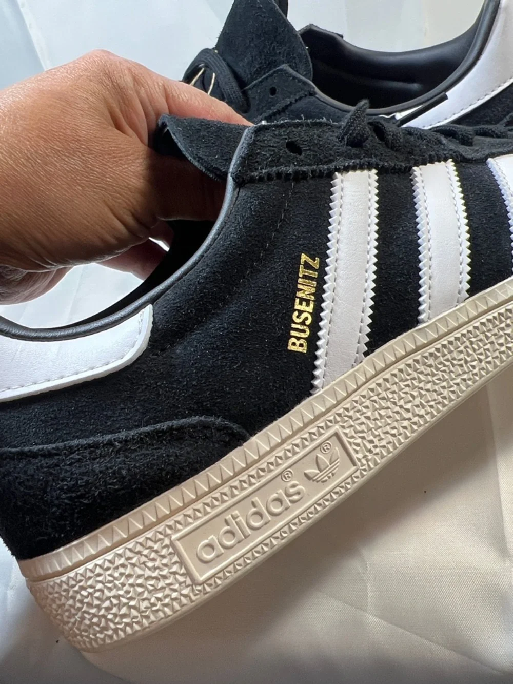 adidas Busenitz Suede Sneakers - Black with White Accents